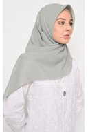 Hijab Segi 4 Voal Superfine Lasercut Matcha